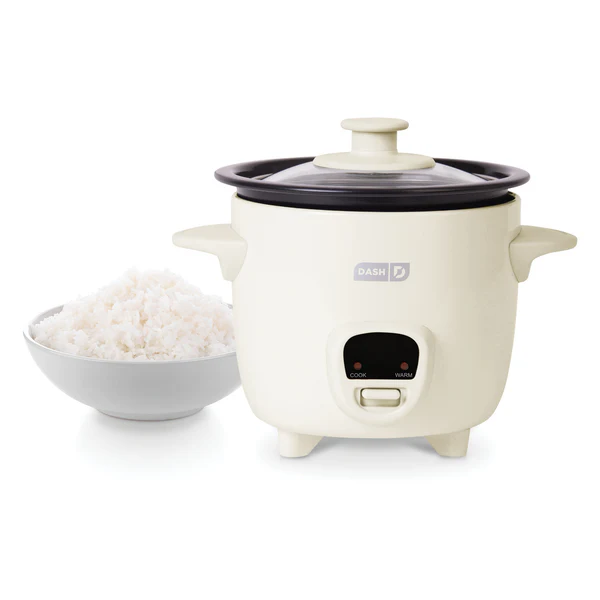 DASH Mini Rice Cooker (2‑cup, DRCM200)
